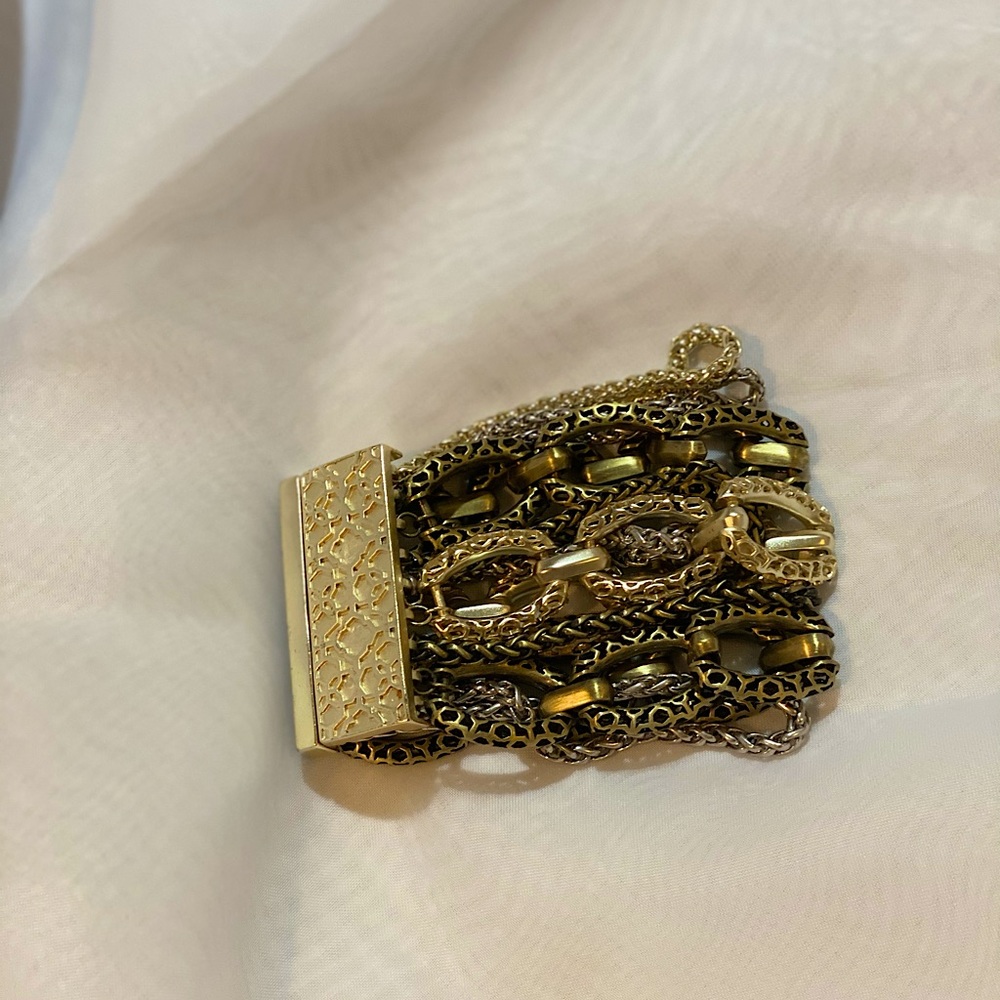 Mixed metal KS bracelet